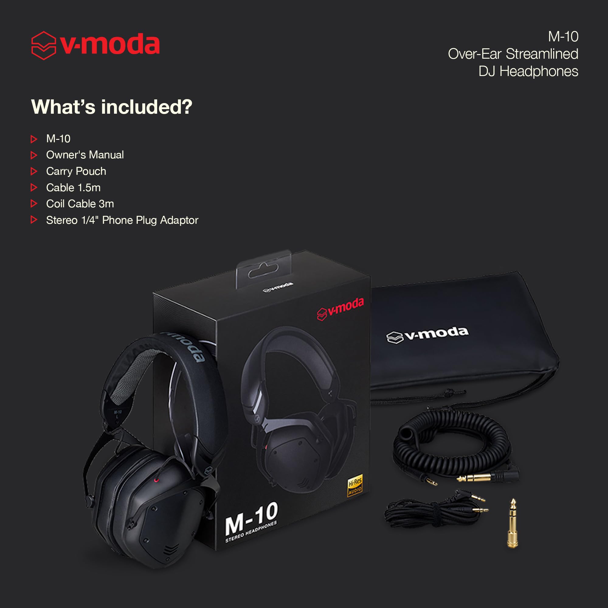 Amazon.co.jp: V-Moda M-10 | 合理化されたオーバーイヤーDJ